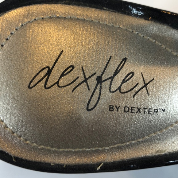 WIDE Dexter patent leather sling back wedge - Picture 4 of 7